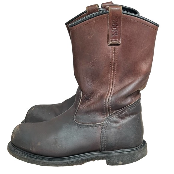 Red Wing Pecos Men's Size 10.5 EH Leather Steel Toe Work Boots Waterproof 2413 - Picture 1 of 9